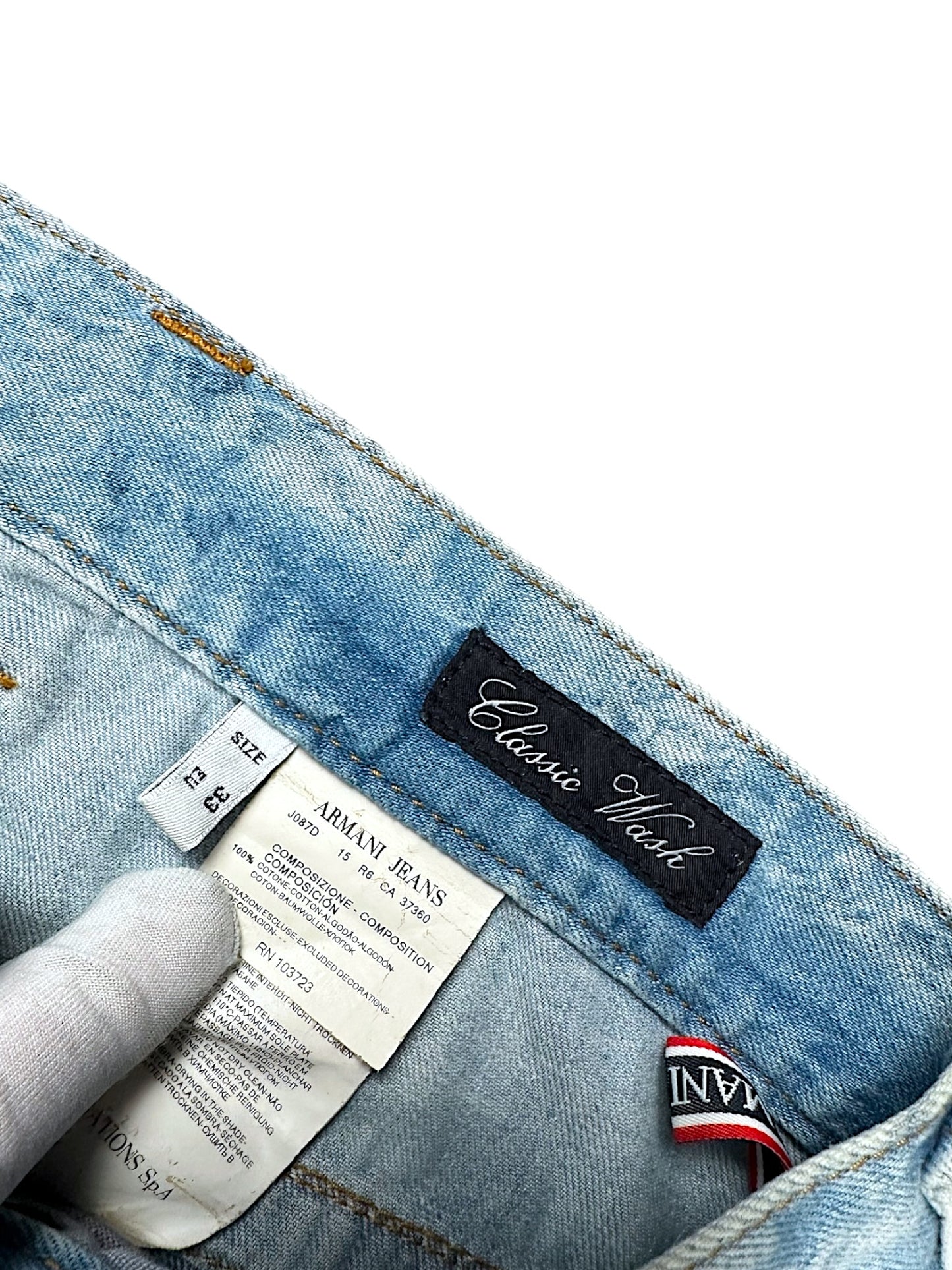 Vintage Armani Straight Leg Jeans (L)