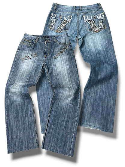 Vintage Dolce & Gabbana Y2K Baggy Jeans (L)