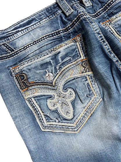 Vintage Rock Revival Baggy Jeans (XL)