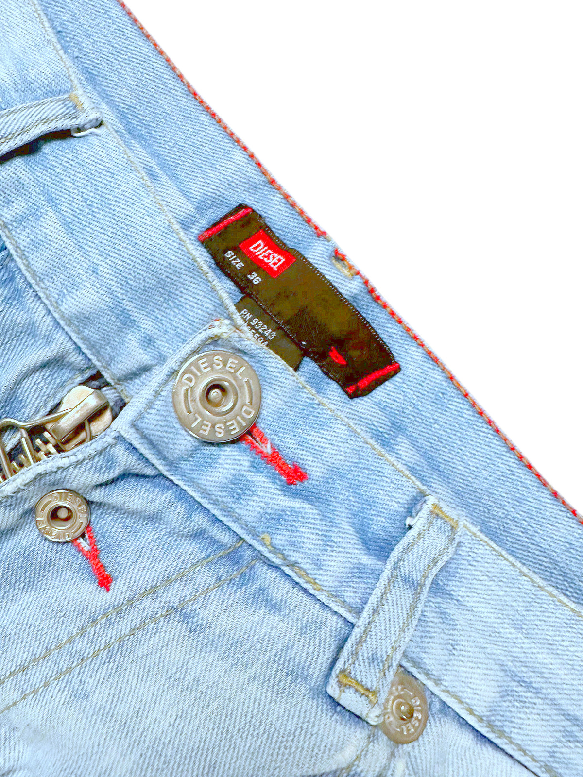 Vintage Diesel Flared Jeans (L) – Detailaufnahme 2