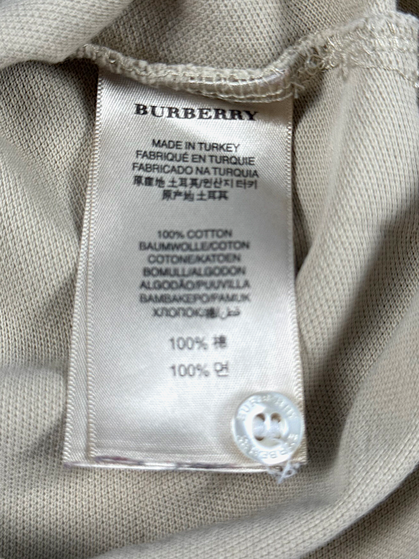Vintage Burberry Y2K Polo (S)
