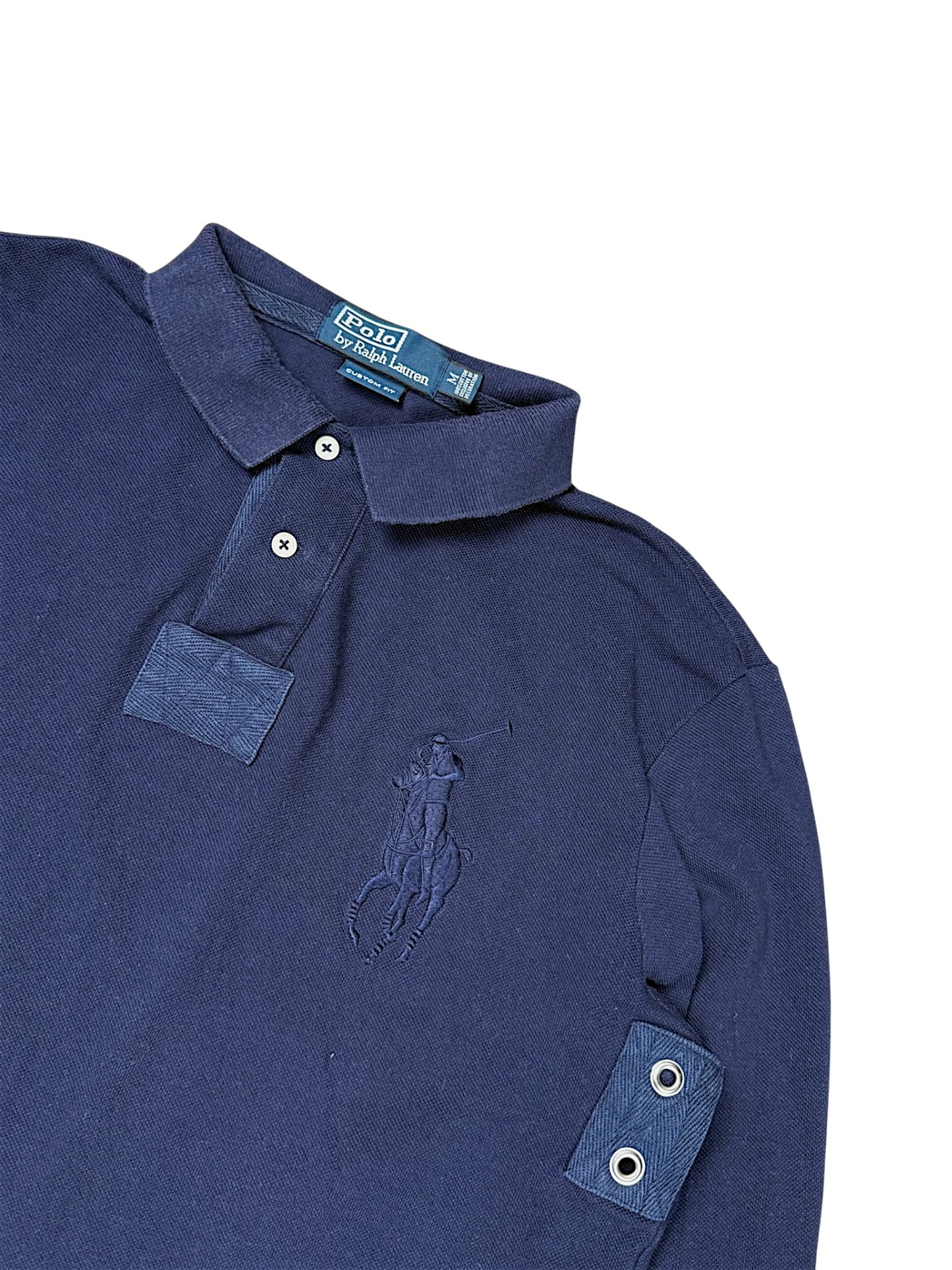 Vintage Ralph Lauren „Big Pony“ Langarm Polo (M)