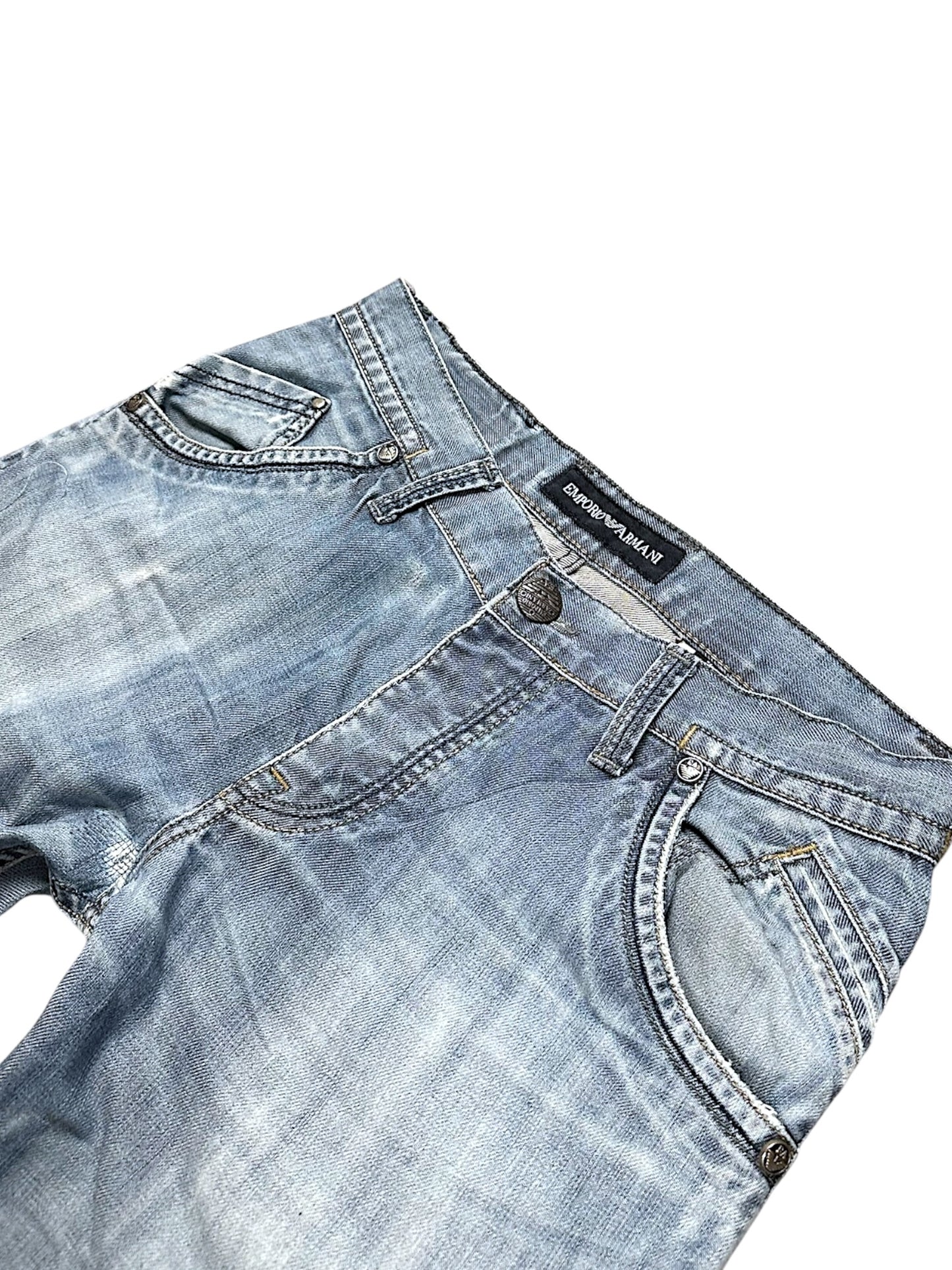 Vintage Armani Y2K Straight Leg Jeans (M)