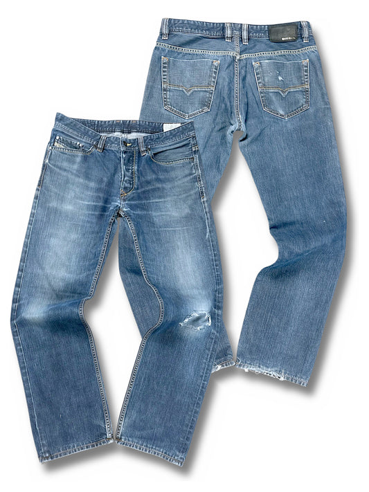 Vintage Diesel Straight Leg Jeans (M) – Vorder- und Rückansicht