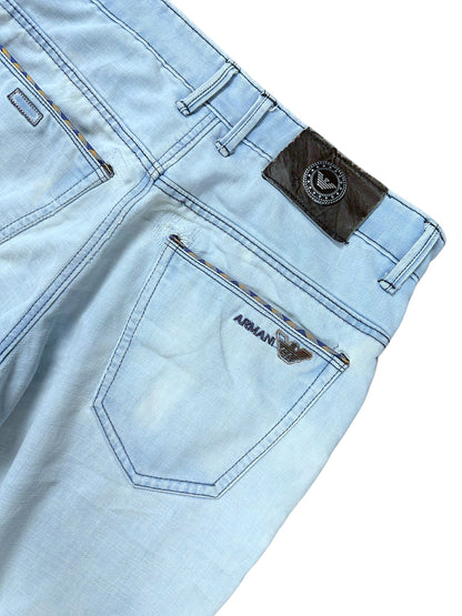 Vintage Armani Straight Leg Jeans (S) – Detailaufnahme 3