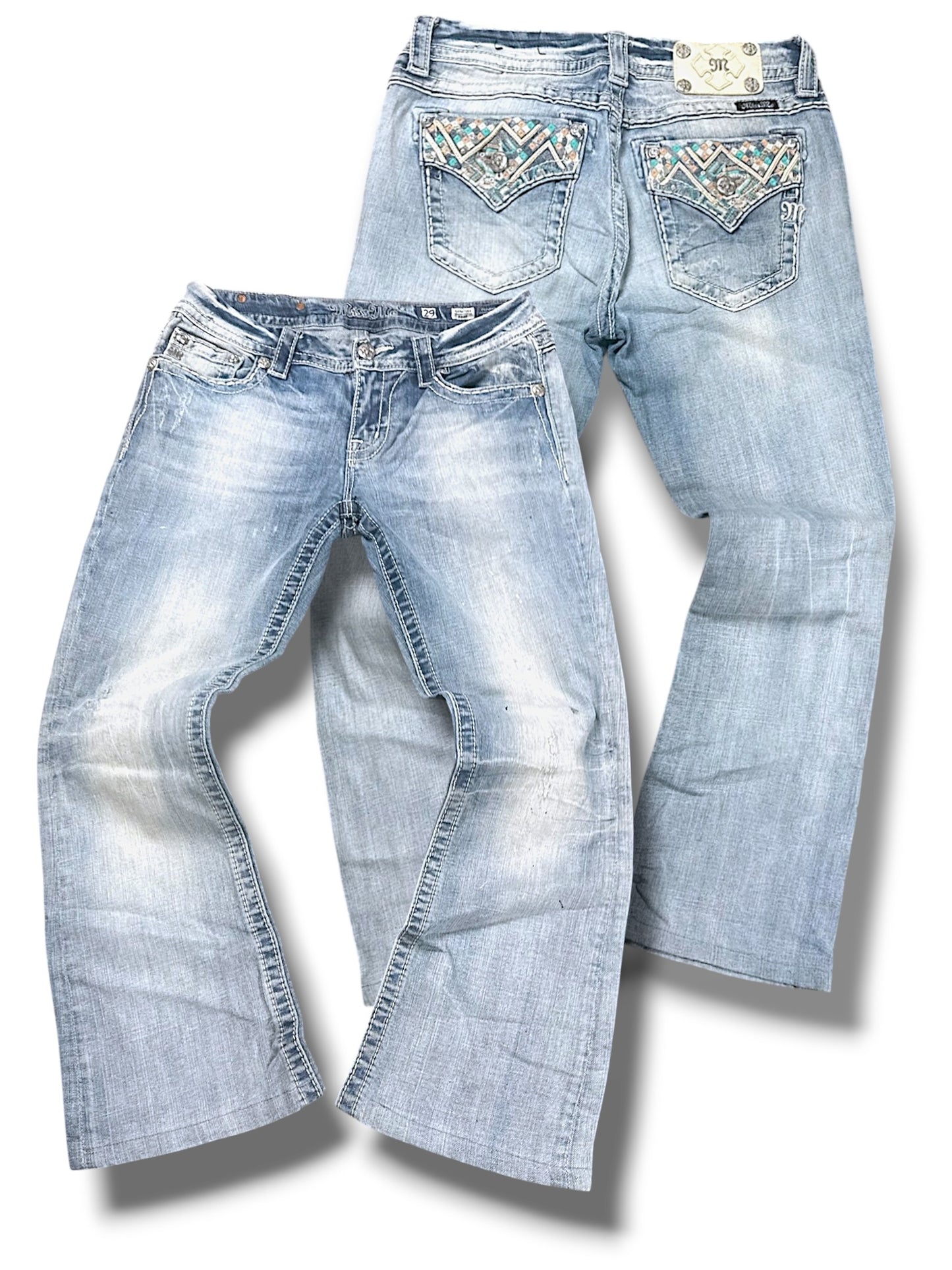Vintage Miss Me Y2K Bootcut / Flared Damenjeans (S)