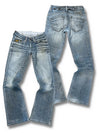 Vintage G-Star Bootcut/Flared Damenjeans (S) – Vorder- und Rückansicht