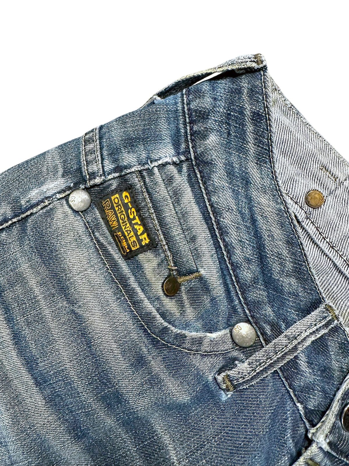 Vintage G-Star Bootcut/Flared Damenjeans (S) – Detailaufnahme 2