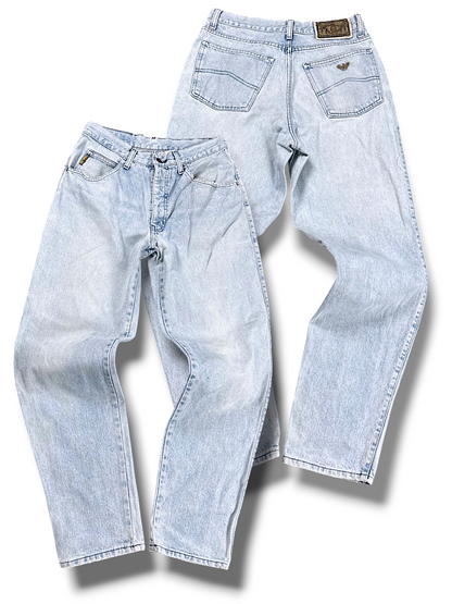 Vintage Armani Straight Leg Jeans (M)
