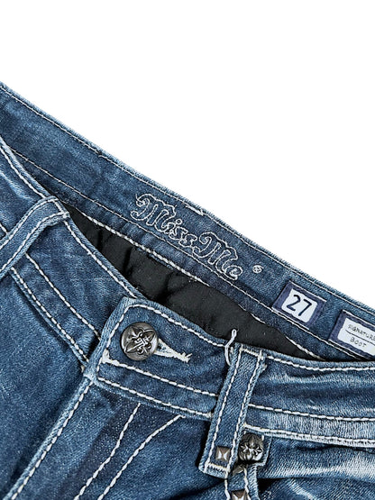 Vintage Miss Me Y2K Low Waist Bootcut / Flared Damenjeans (M)