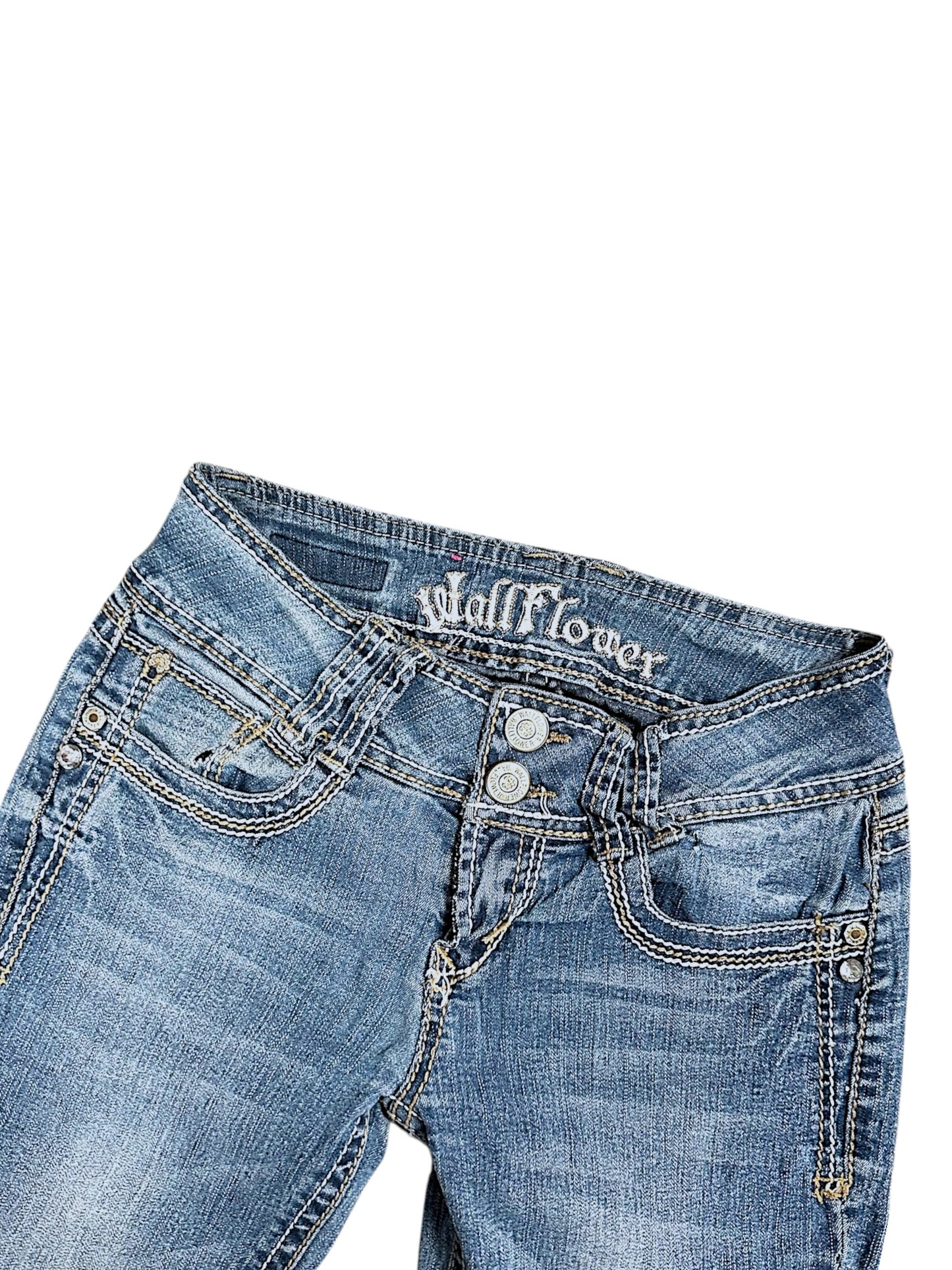 Vintage Wallfolwer Y2K Low Waist Bootcut / Flared Damenjeans (XS)