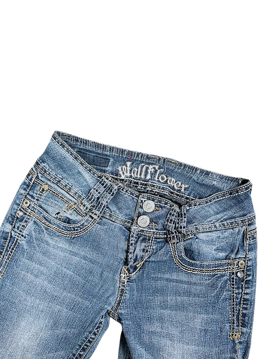 Vintage Wallfolwer Y2K Low Waist Bootcut / Flared Damenjeans (XS)