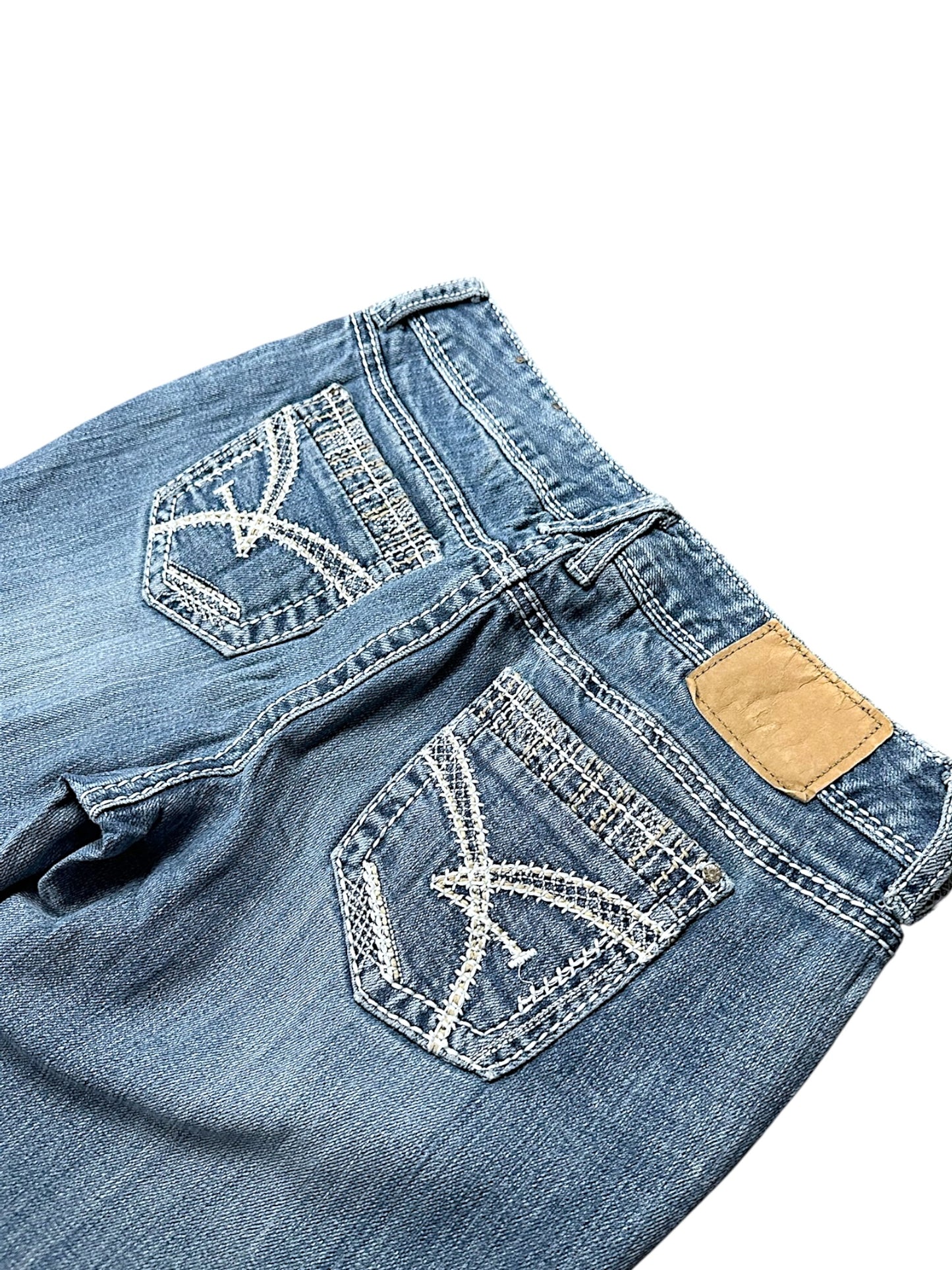 Vintage Amethyst Y2K Low Waist Bootcut / Flared Damenjeans (S)