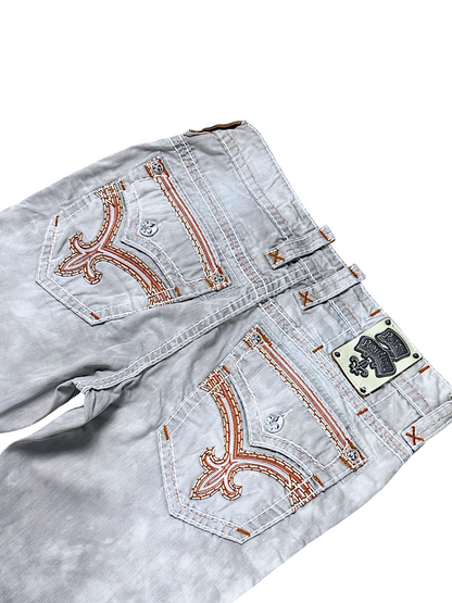 Vintage Rock Revival Y2K Straight Leg Jeans (XL)