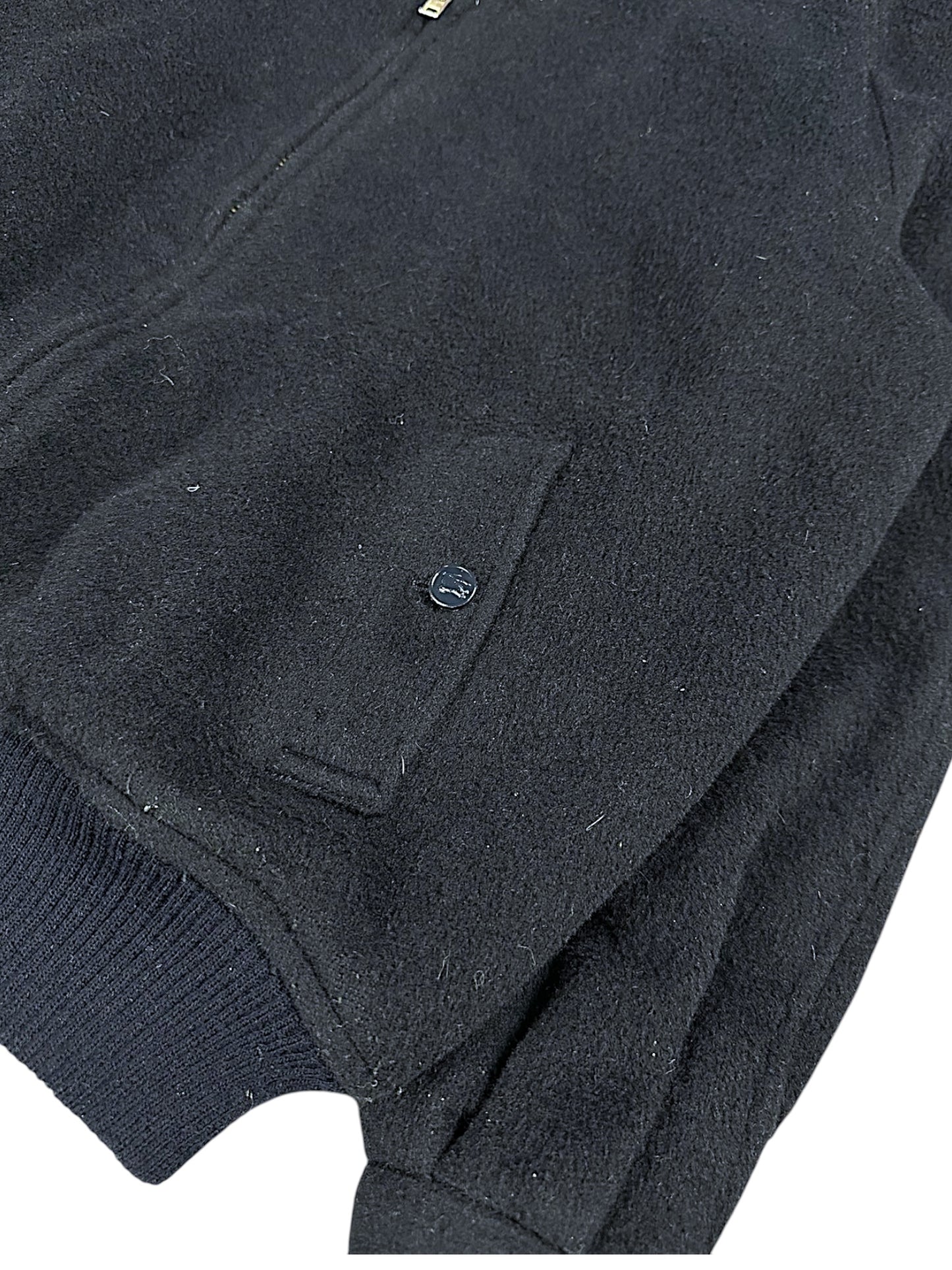 Vintage Burberry Harrington Wolljacke (S)