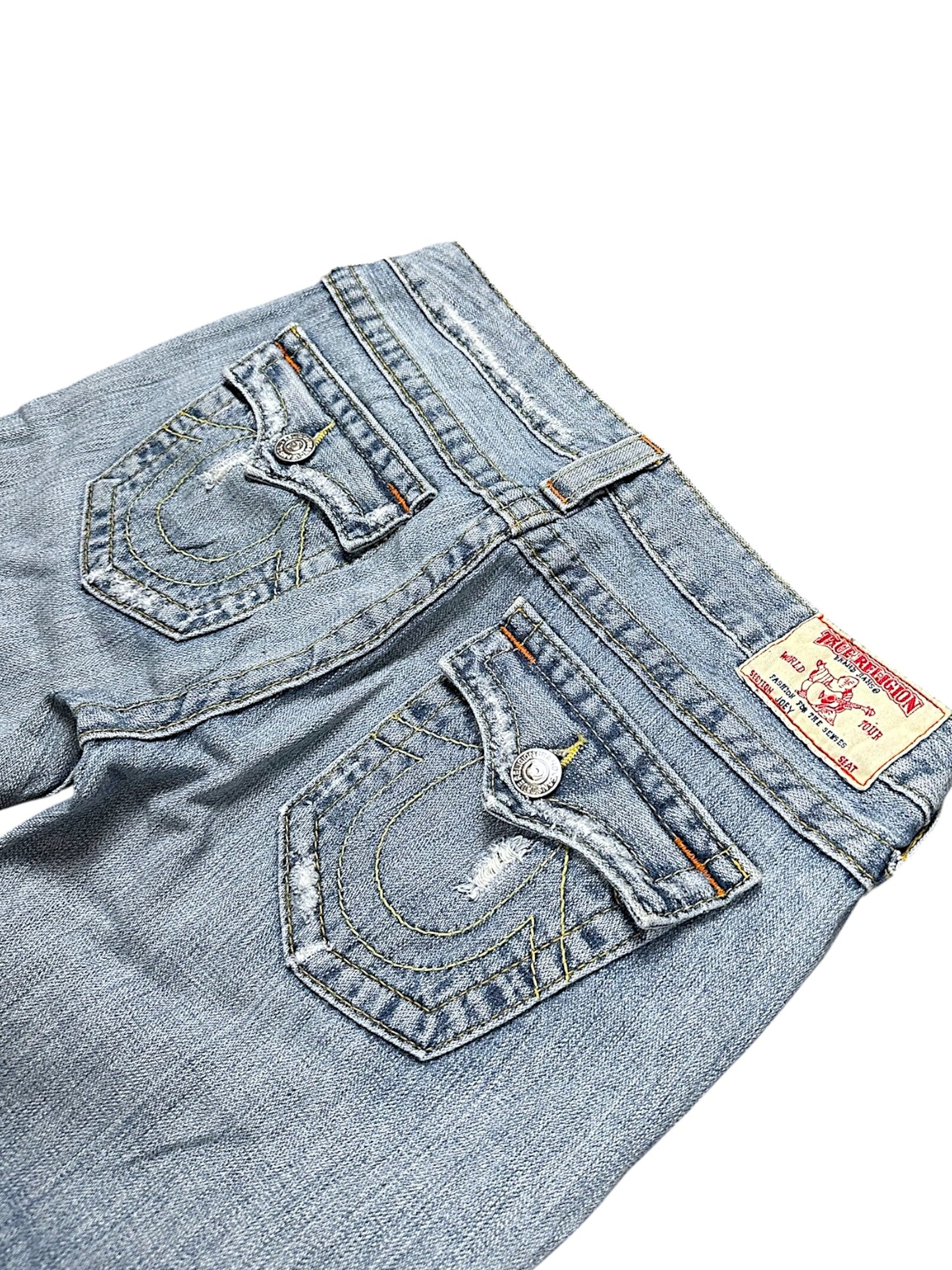 Vintage True Religion Y2K Low Waist Flared Damenjeans (M)