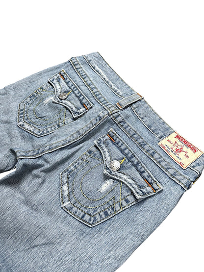 Vintage True Religion Y2K Low Waist Flared Damenjeans (M)