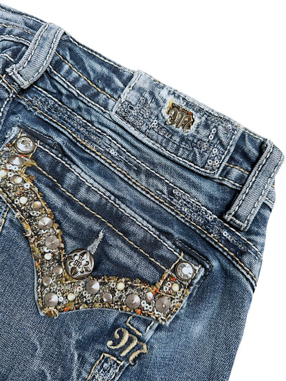 Vintage Miss Me Y2K Low Waist Bootcut / Flared Damenjeans (S)