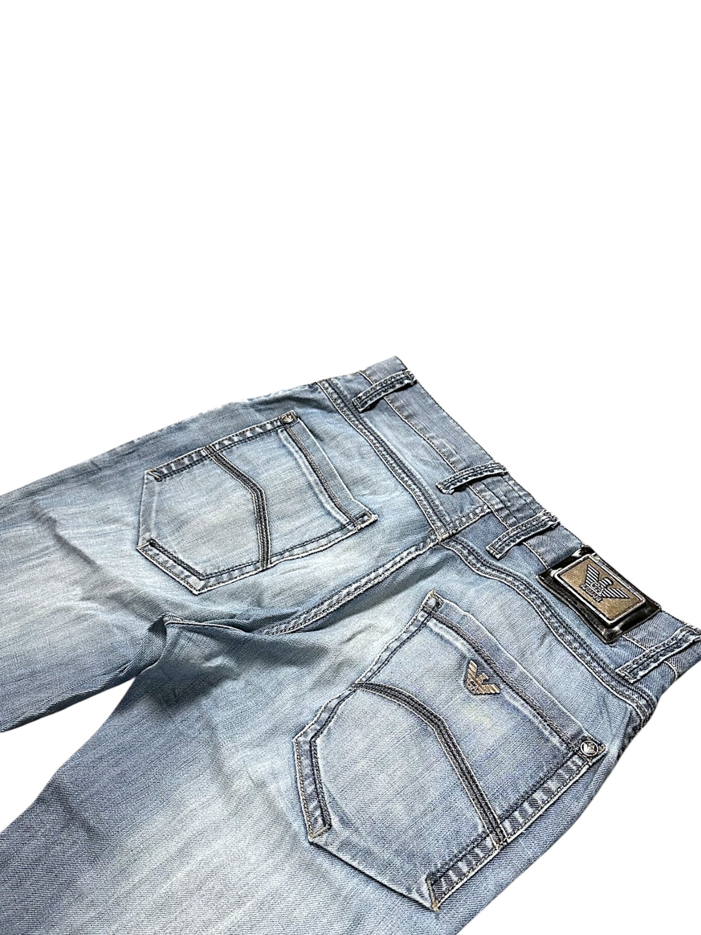 Vintage Armani Y2K Straight Leg Jeans (M)