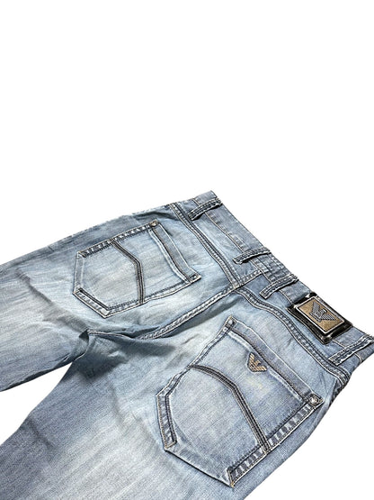 Vintage Armani Y2K Straight Leg Jeans (M)