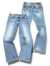 Vintage Miss Me Y2K Low Waist Bootcut / Flared Damenjeans (M)