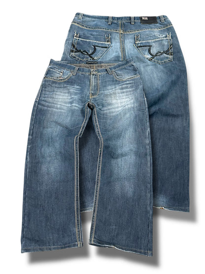 Vintage Armani Y2K Baggy Jeans (L)