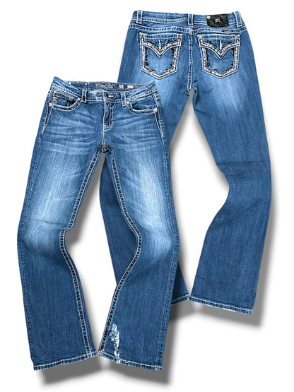 Vintage Miss Me Y2K Bootcut / Flared Damenjeans (XL)