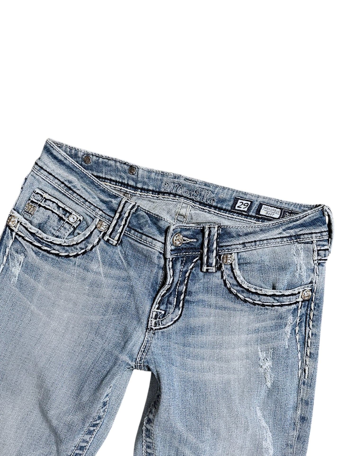 Vintage Miss Me Y2K Low Waist Bootcut / Flared Damenjeans (M)