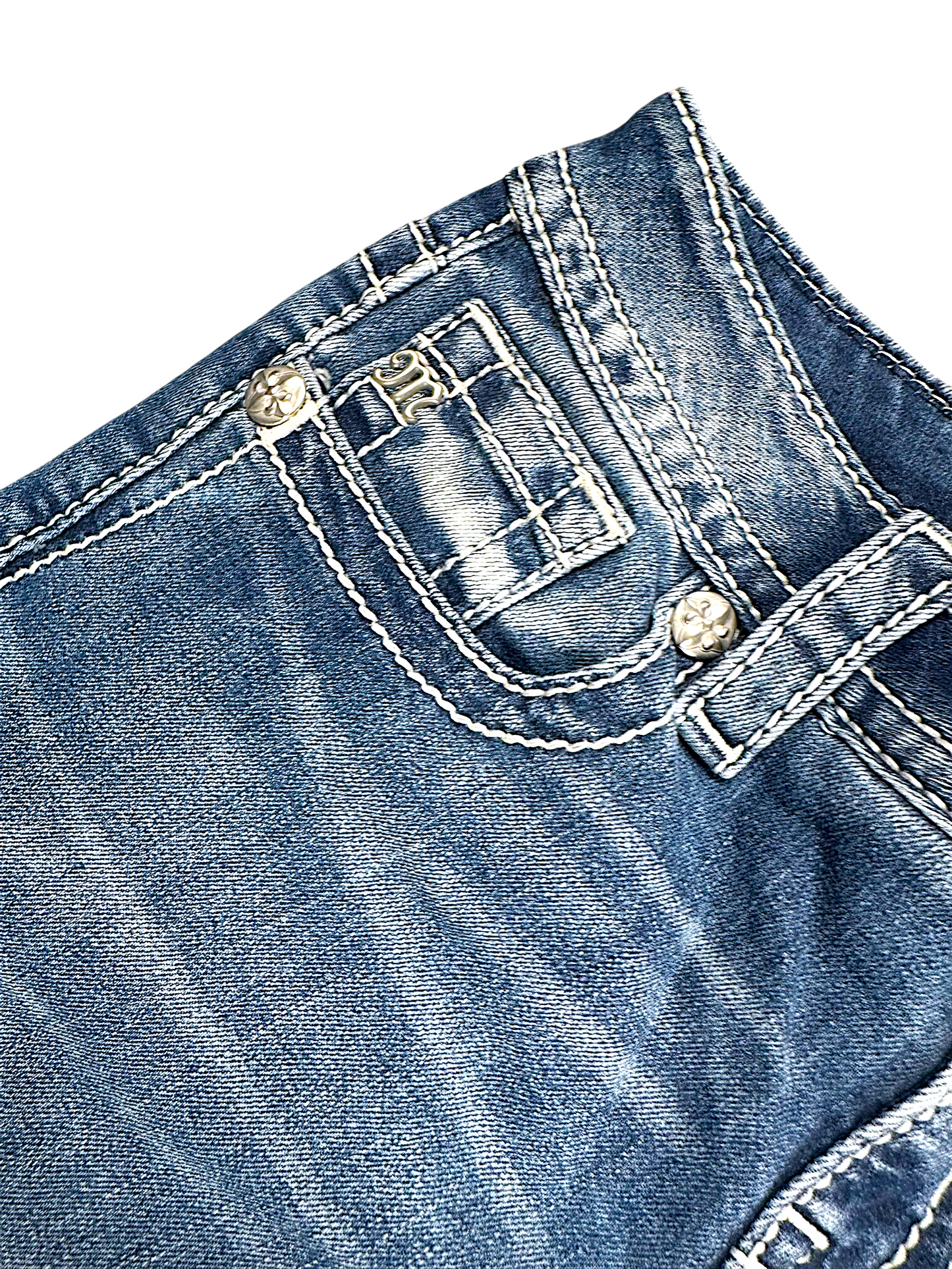 Vintage Miss Me Y2K Low Waist Bootcut Damenjeans (S)
