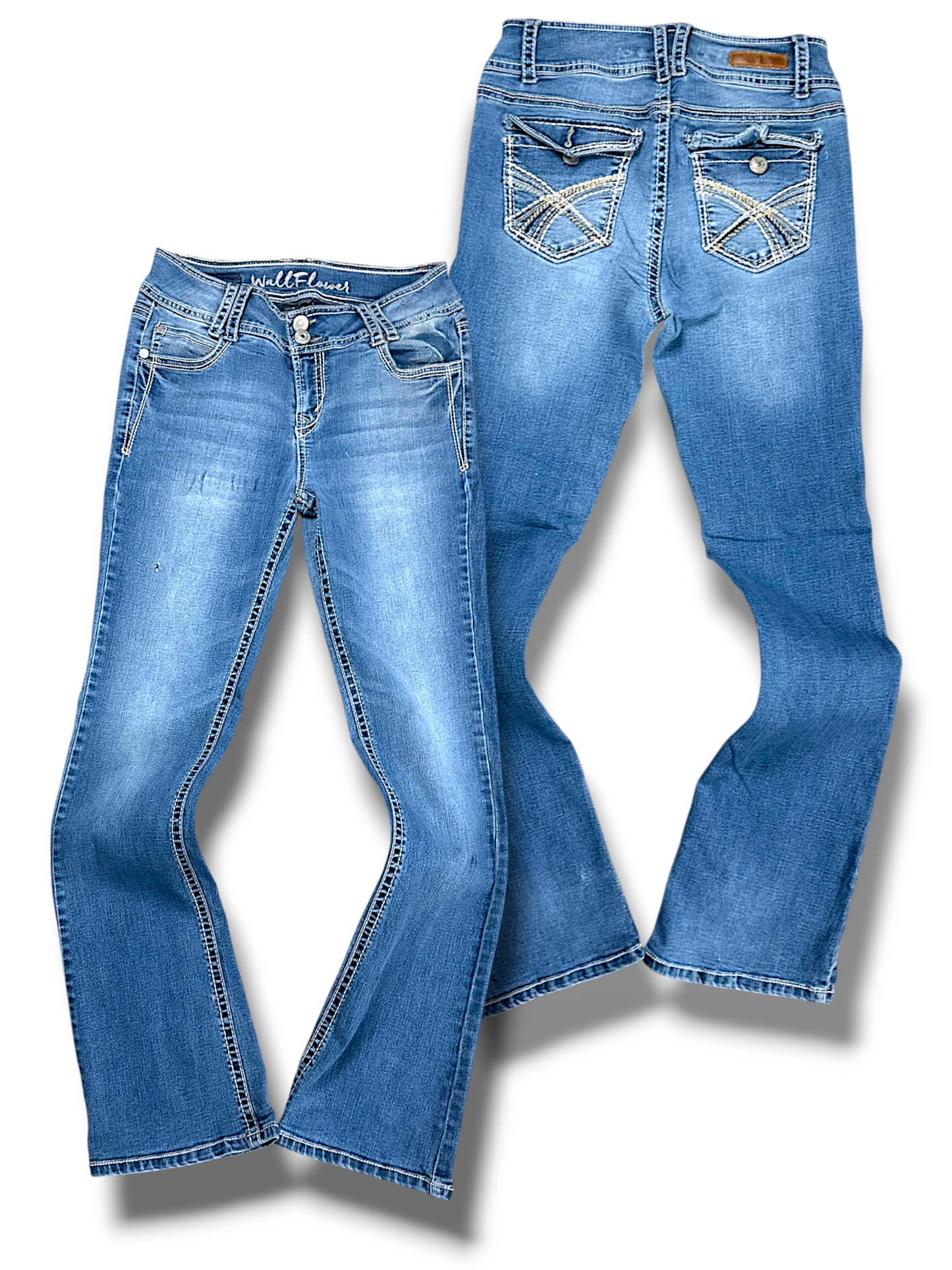 Vintage Wallflower Y2K Bootcut / Flared Damenjeans (M)