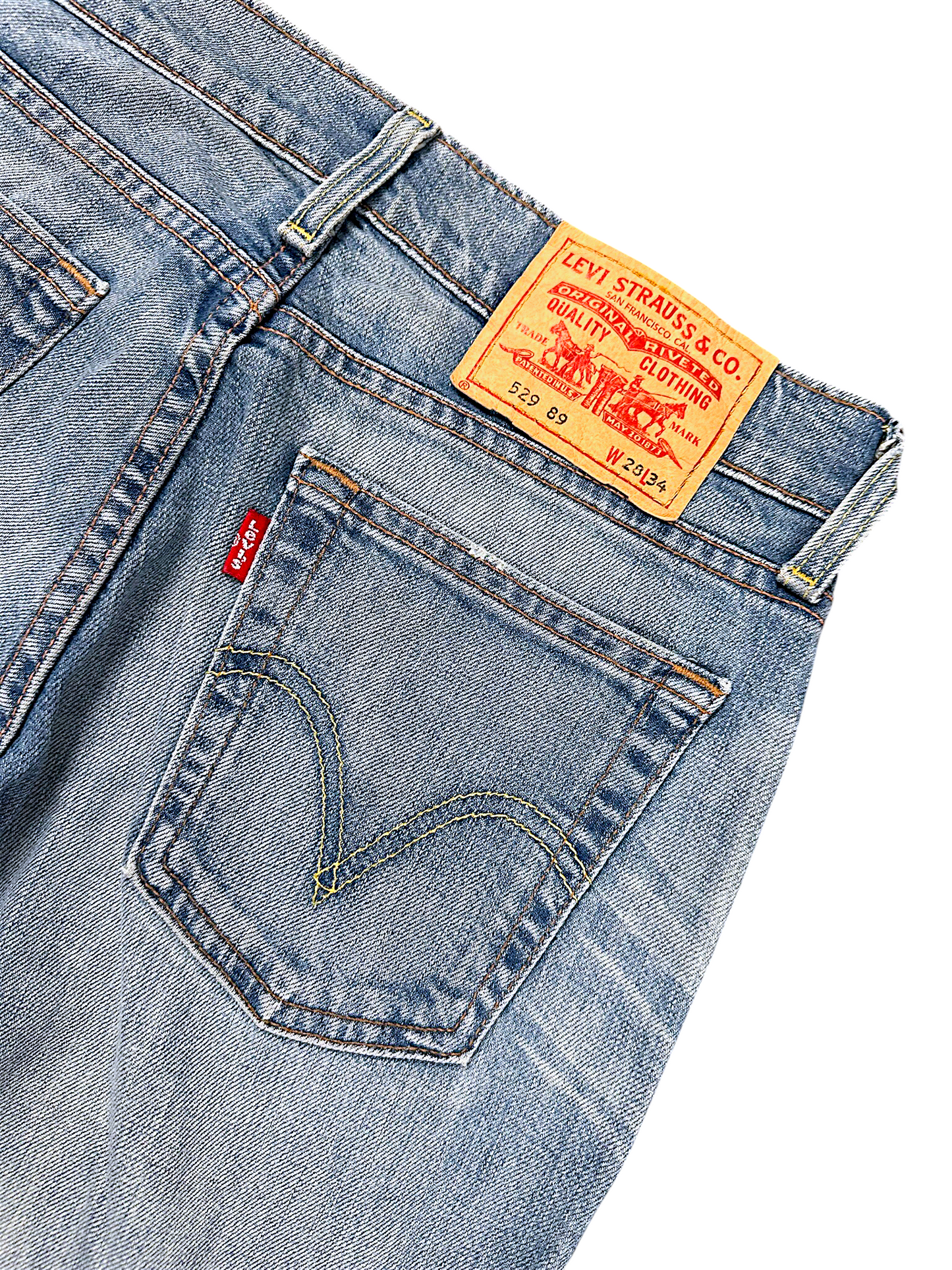 Vintage Levi’s Bootcut / Flared Damenjeans „529“ (S)