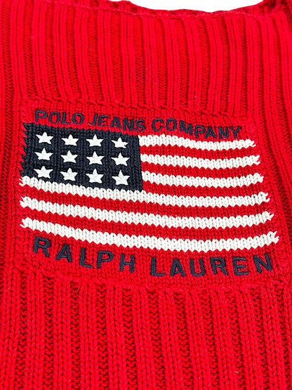 Vintage Ralph Lauren Y2K „USA“ Strickpullover Damen (S)