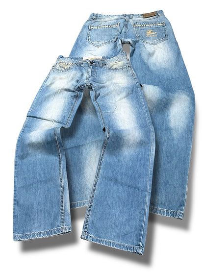 Vintage Burberry Y2K Straight Leg Jeans (L)