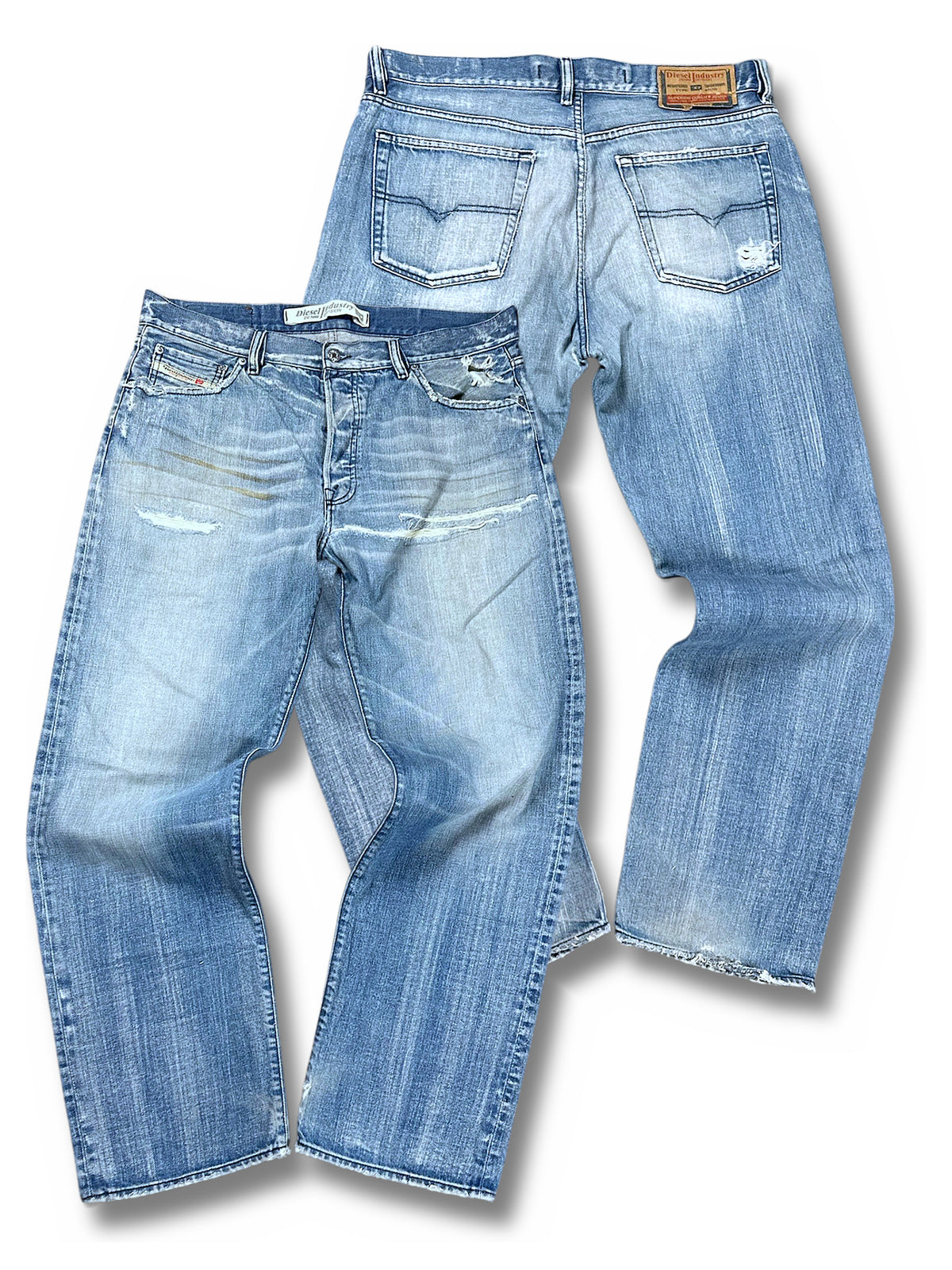Vintage Diesel Baggy Jeans (XL) – Vorder- und Rückansicht