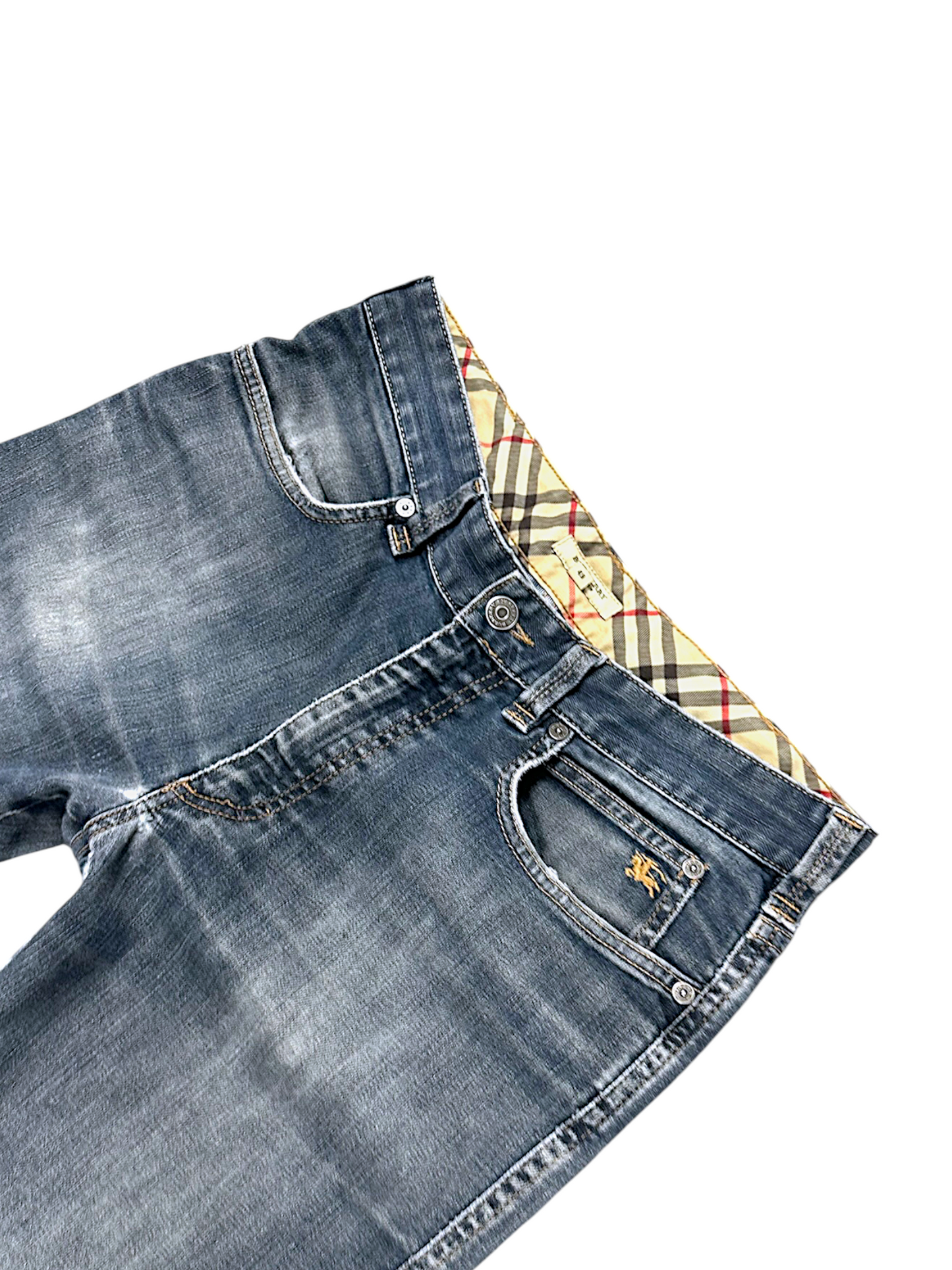 Vintage Burberry Y2K Straight Leg Jeans (S)