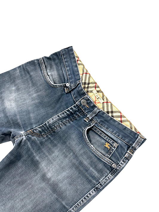 Vintage Burberry Y2K Straight Leg Jeans (S)