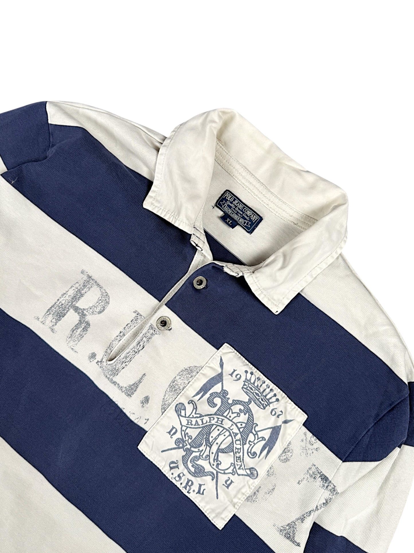 Vintage Ralph Lauren Langarm Polo (XL)