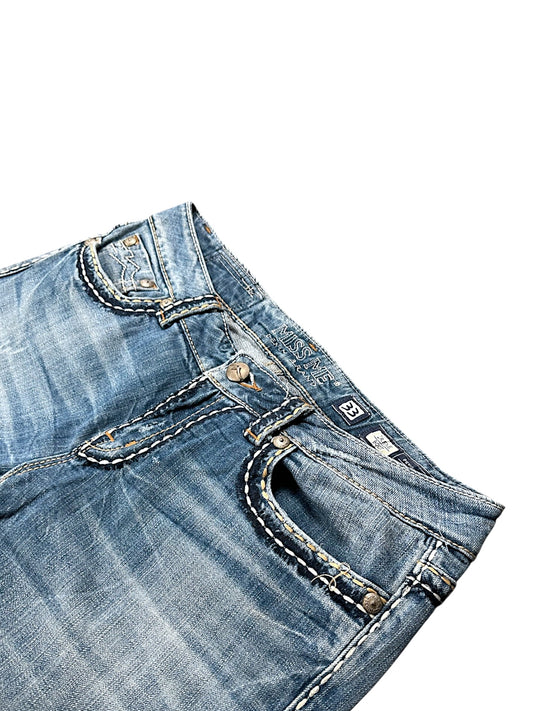 Vintage Miss Me Y2K Low Waist Bootcut / Flared Damenjeans (L)