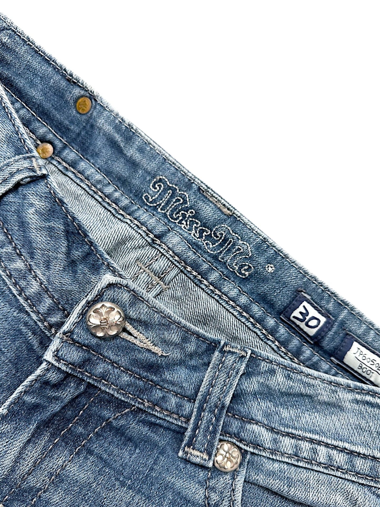 Vintage Miss Me Y2K Low Waist Bootcut / Flared Damenjeans (M)