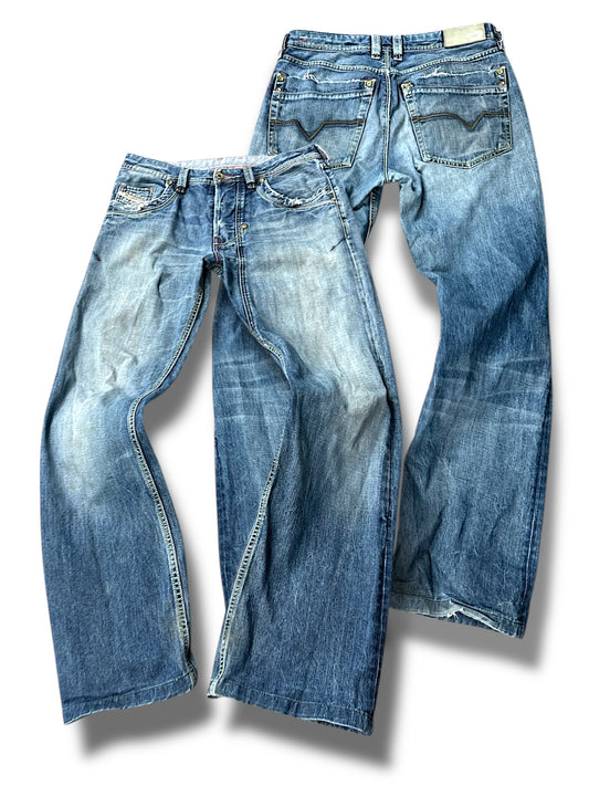 Vintage Diesel Y2K Flared Jeans (M)