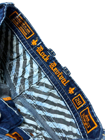 Vintage Rock Revival Y2K Straight Leg Damenjeans (M) – Detailaufnahme 2