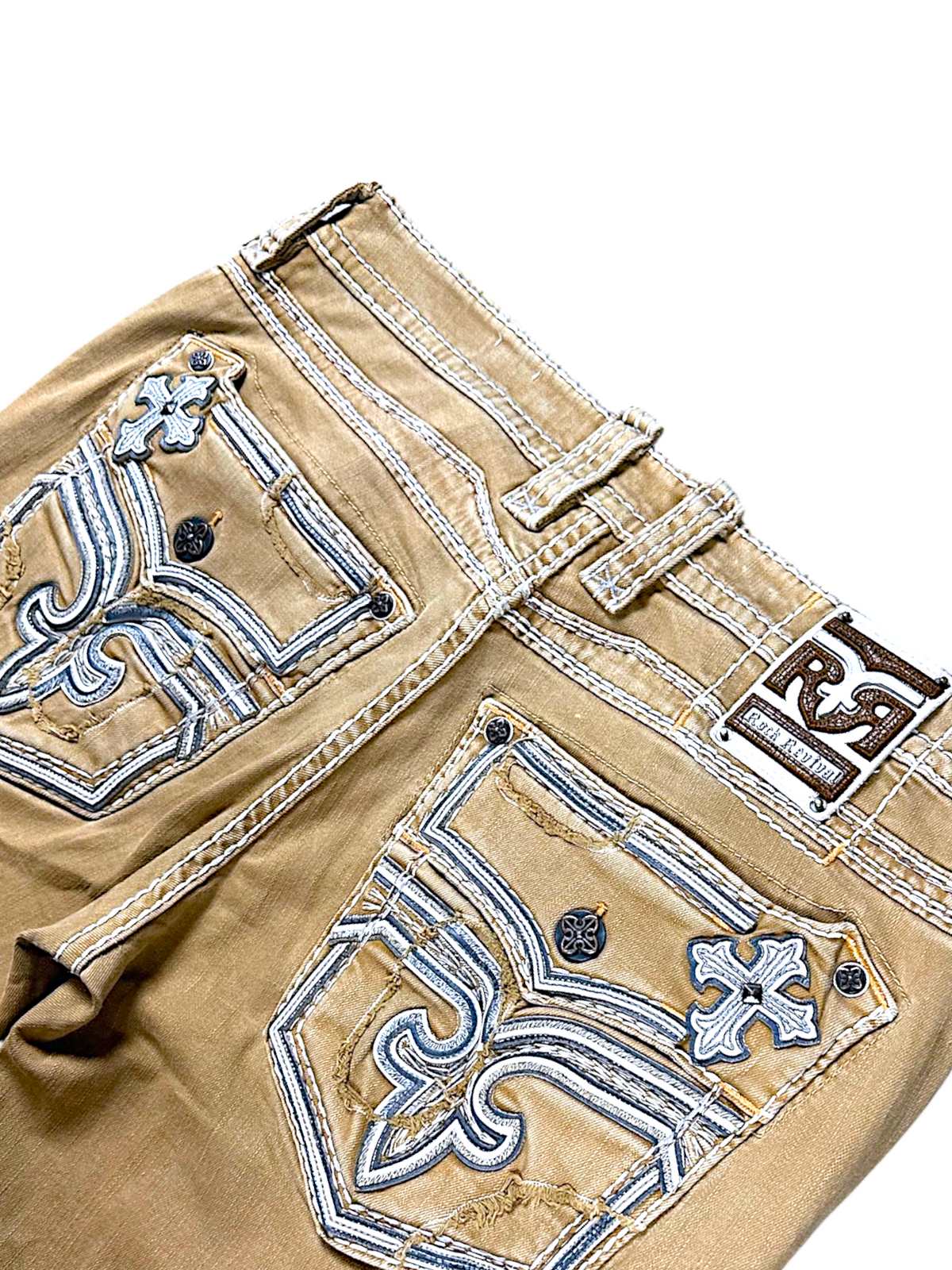 Vintage Rock Revival Y2K Straight Leg Jeans (M)