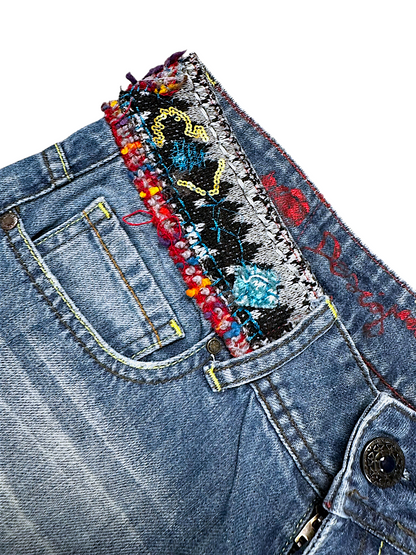 Vintage Desigual Y2K Flared Damenjeans (L)
