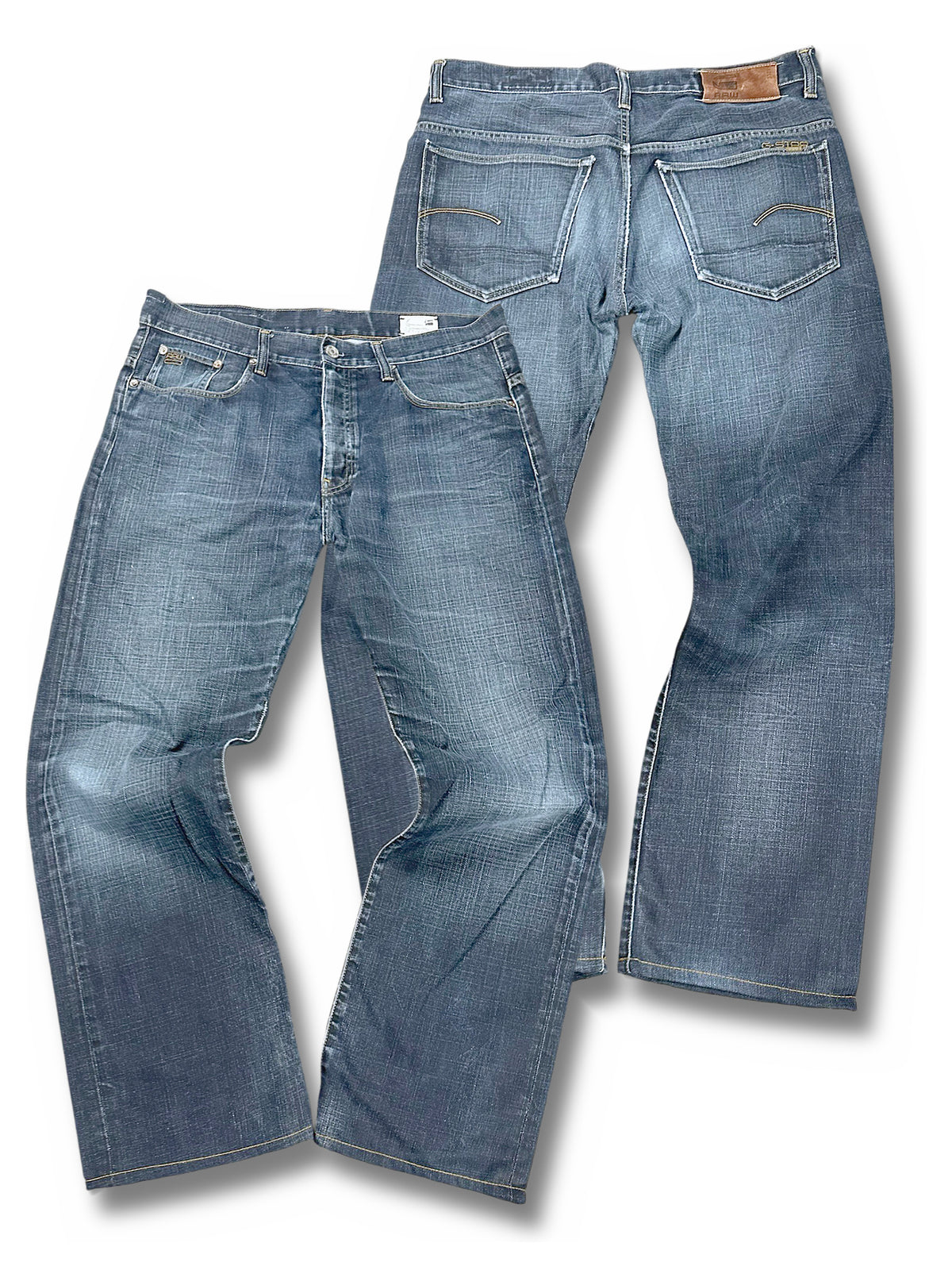 Vintage G-Star Baggy Jeans (M) – Vorder- und Rückansicht