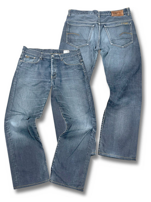 Vintage G-Star Baggy Jeans (M) – Vorder- und Rückansicht