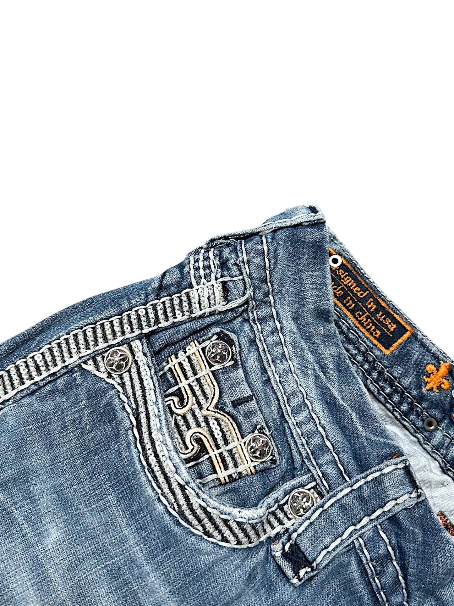 Vintage Rock Revival Y2K Low Waist Bootcut / Flared Damenjeans (S)