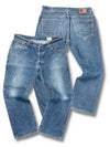 Vintage G-Star Baggy Jeans „3301“ (M) – Vorder- und Rückansicht