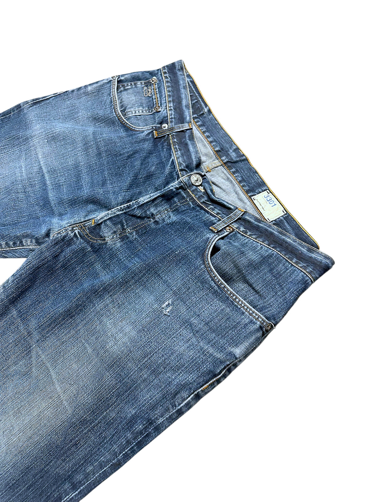 Vintage G-Star Baggy Jeans „3301“ (M) – Detailaufnahme 1