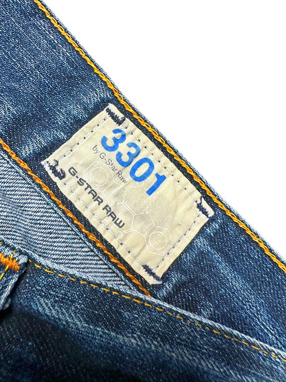 Vintage G-Star Baggy Jeans „3301“ (M) – Detailaufnahme 2