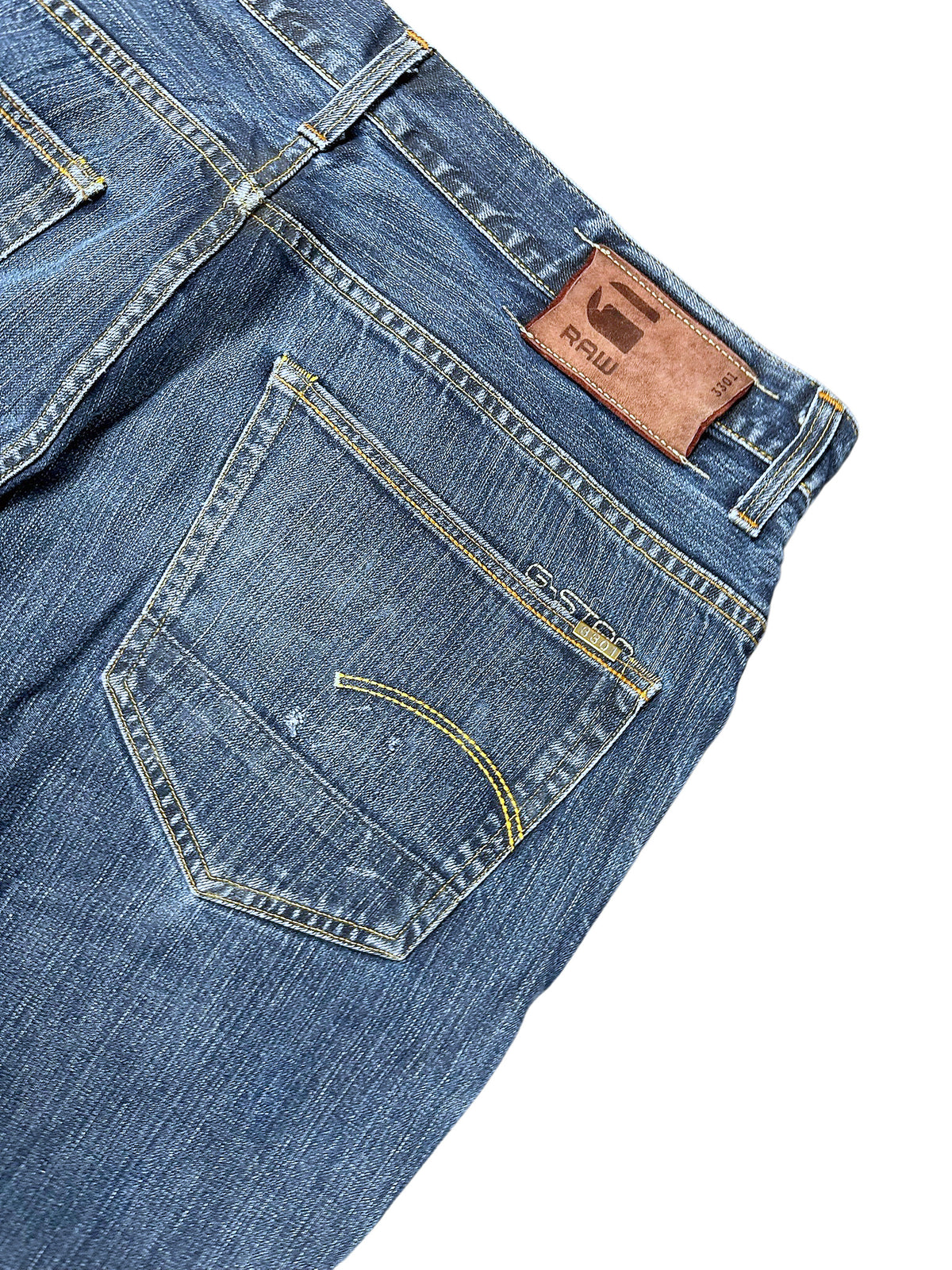 Vintage G-Star Baggy Jeans „3301“ (M) – Detailaufnahme 4